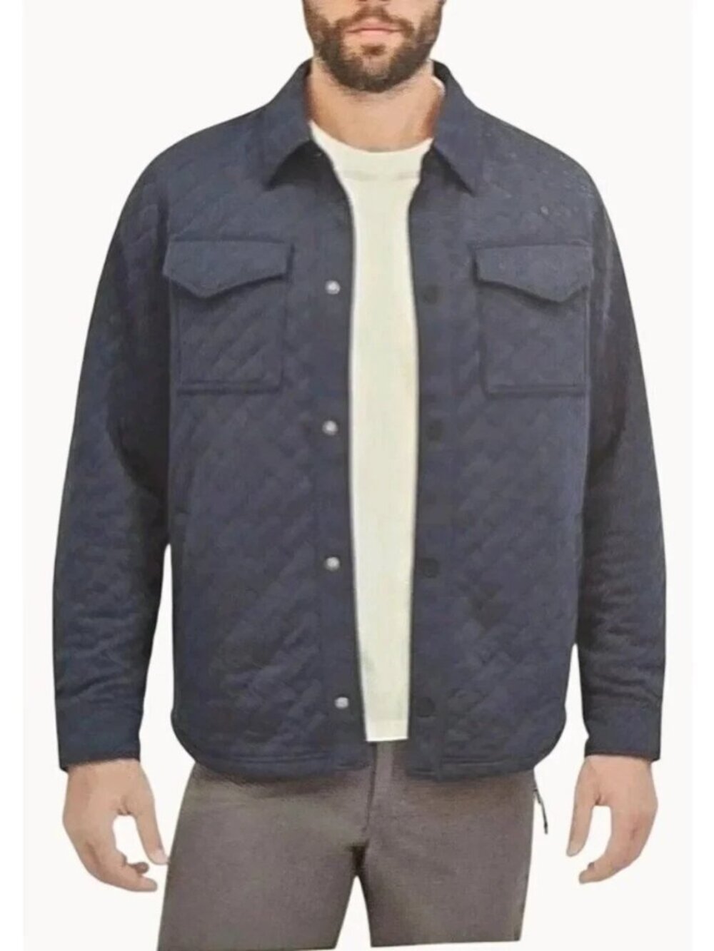 Dakine Men's Size Large Navy Snap Quilted Jacket NWT